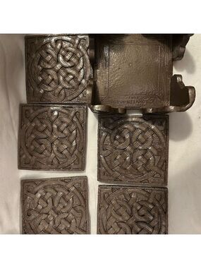 Celtic Decorative Balls Set of 5 Brown Multicolor Irish Coasters OS